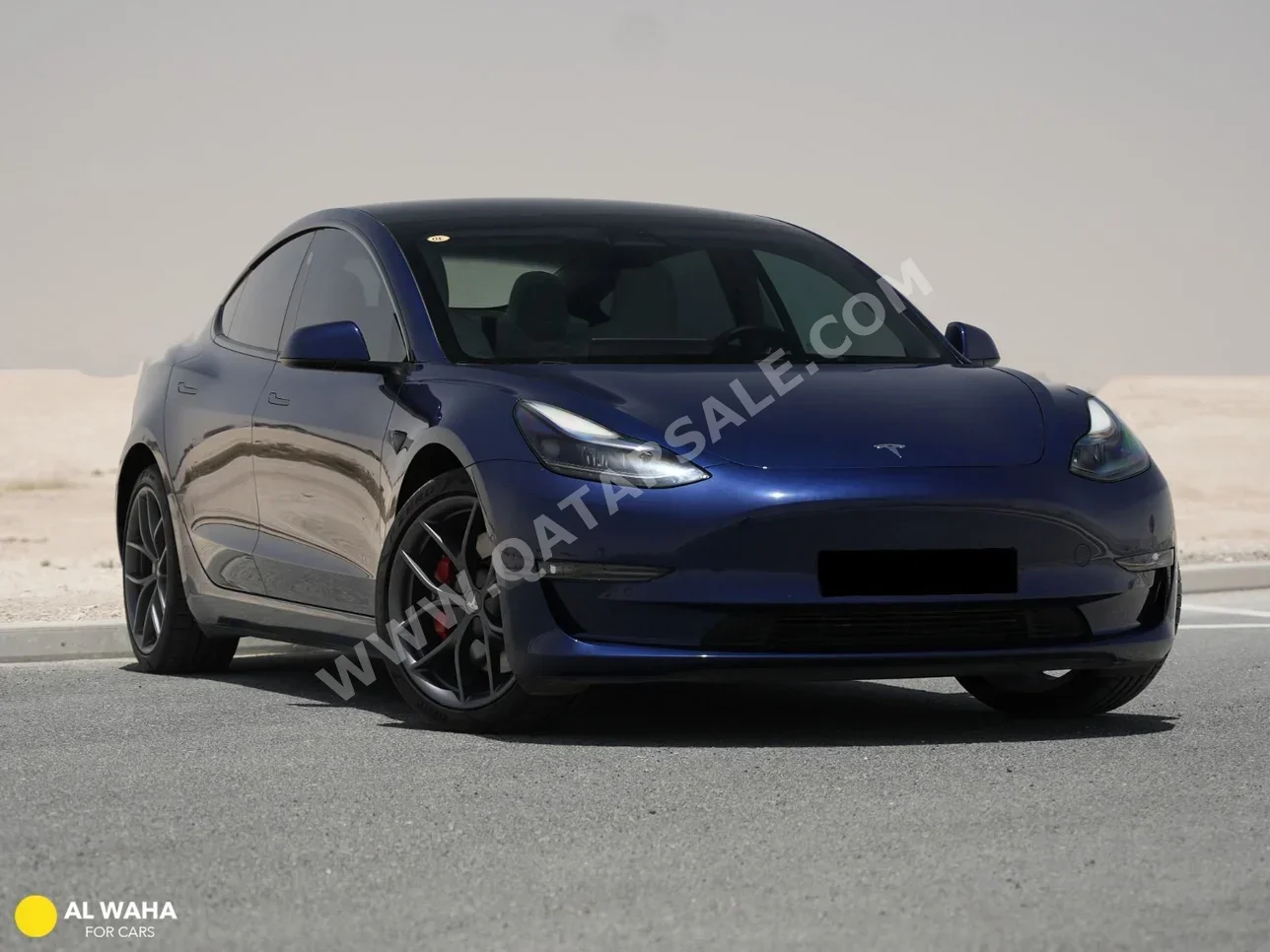 تسلا مودل 3 بيرفورمانس 2022 اوتوماتيك 48,000 كم 0 سلندر دفع كلي مستمر سيدان ازرق