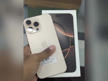 Mobile Phones Apple  - Iphone 16  - Pro Max  - Gold  - 256 GB