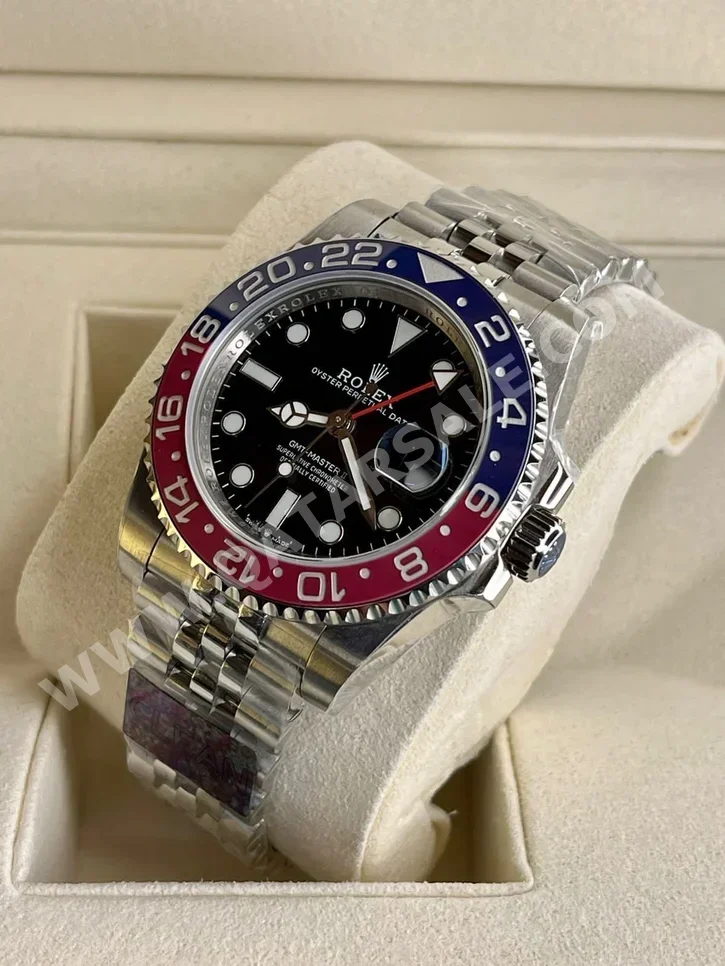 ساعات - رولكس - ساعات ميكانيكية - أسود - ساعات ولادي