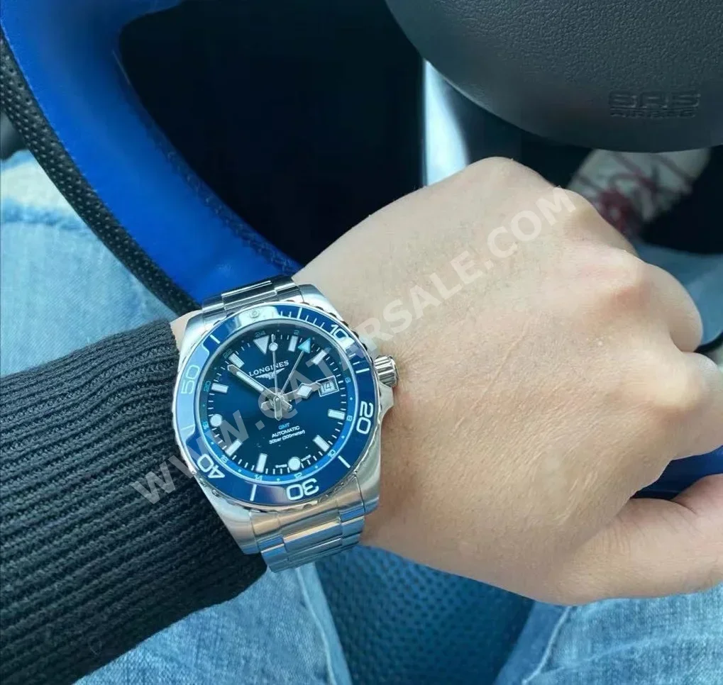 ساعات - لونجينس  - ساعات ميكانيكية  - أزرق  - ساعات رجالي