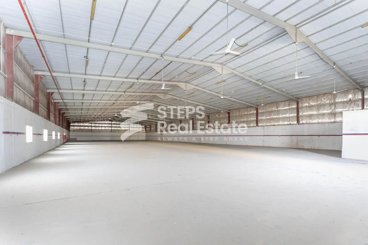 مخازن و مستودعات - الريان  - المنطقة الصناعية  -المساحة: 3000 متر مربع