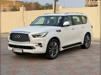Infiniti  QX  80  2020  Automatic  85,000 Km  8 Cylinder  Four Wheel Drive (4WD)  SUV  White