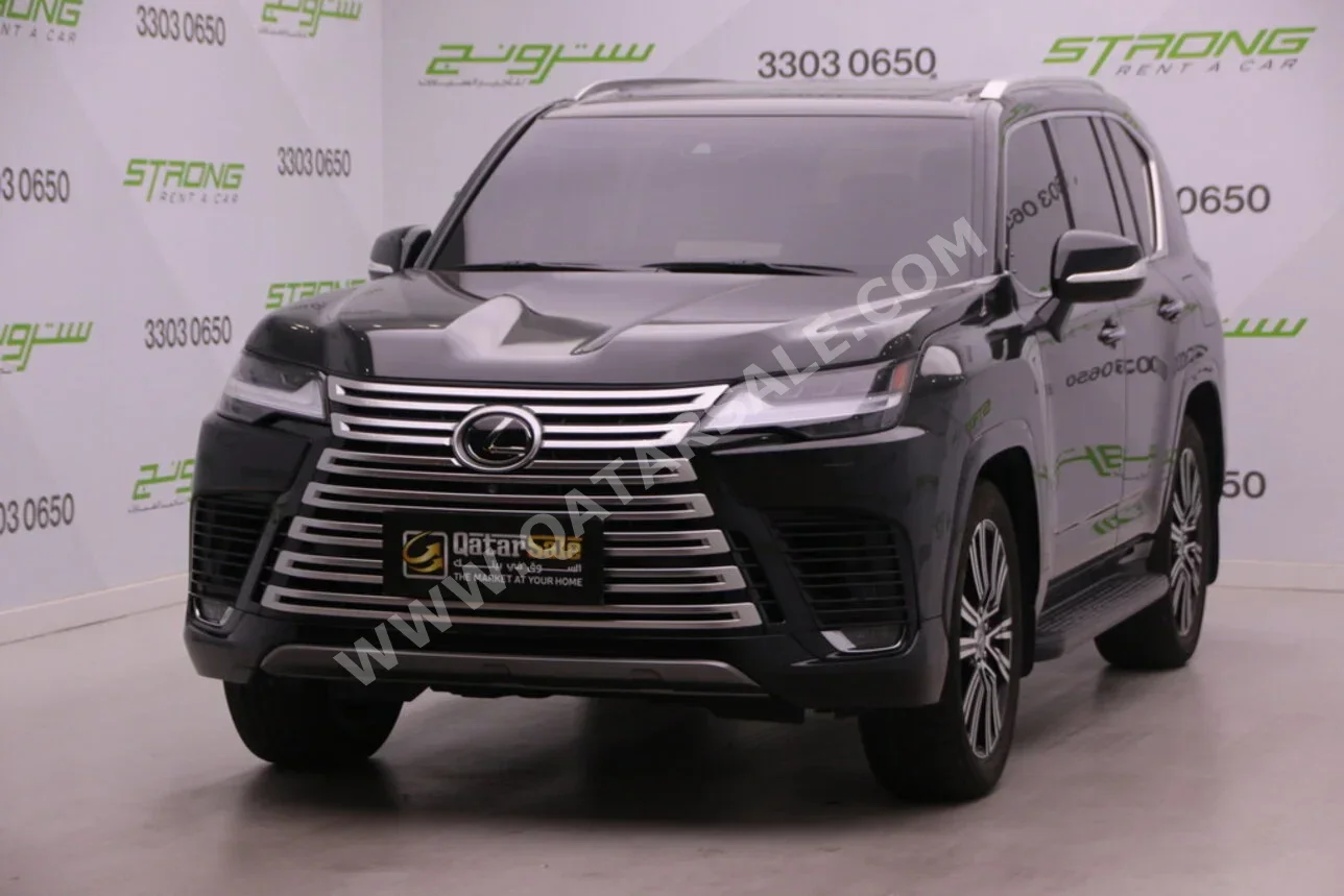 لكزس ال اكس 600 2025 اوتوماتيك 22,000 كم 6 سلندر دفع رباعي اس يو في أسود تحت الضمان