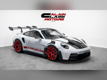 بورش 911 جي تي 3 ار اس 2025 اوتوماتيك 27 كم 6 سلندر دفع خلفي كوبيه \ سبورت رمادي