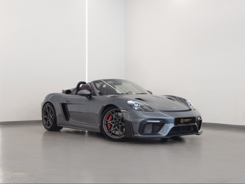 بورش 718 سبايدر اراس 2024 اوتوماتيك 3,200 كم 6 سلندر دفع خلفي كشف رمادي تحت الضمان