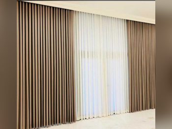 Curtains & Blinds Price Per Unit  Velvet  Beige  Qatar  1