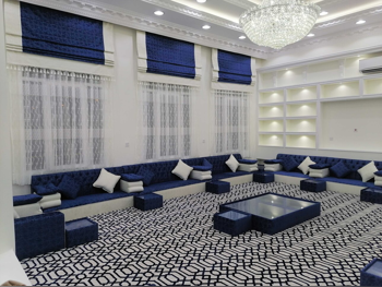 Sofas, Couches & Chairs Corner Sofas  - Velvet  - Blue