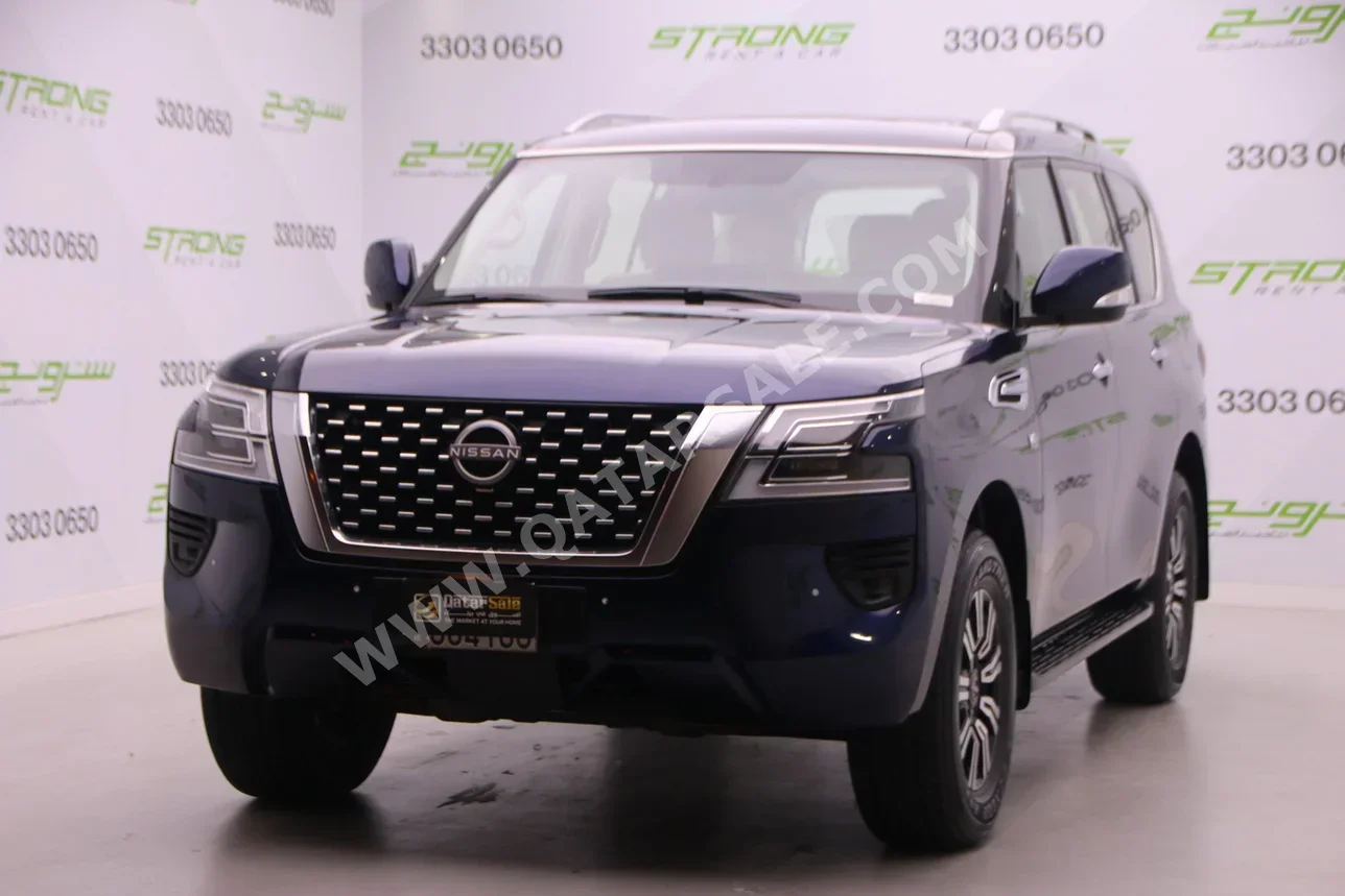 نيسان  باترول  ال اي  2023  اوتوماتيك  26,000 كم  8 سلندر  دفع رباعي  اس يو في  أزرق غامق  تحت الضمان