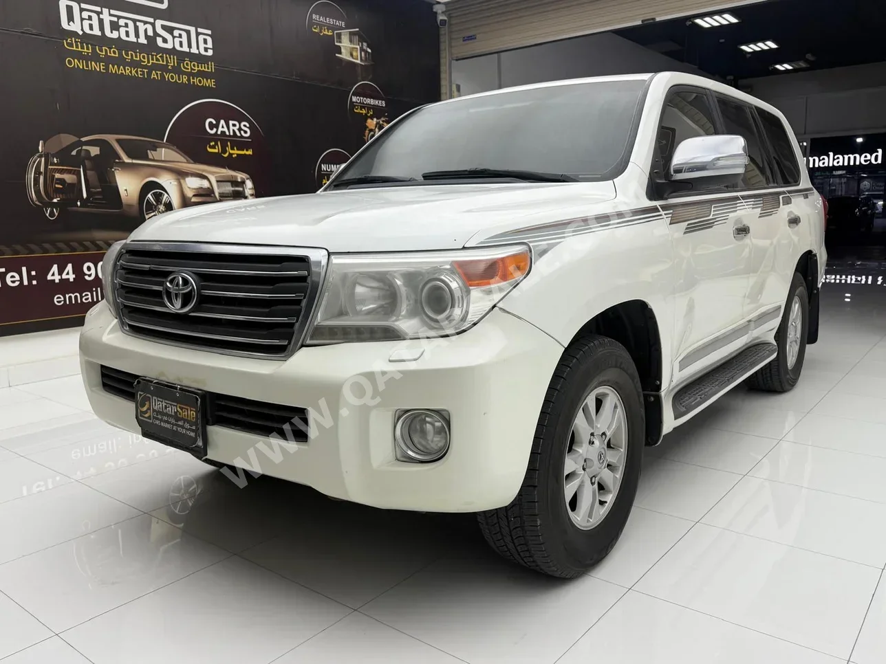 تويوتا لاند كروزر جي اكس ار 2012 اوتوماتيك 440,000 كم 6 سلندر دفع رباعي اس يو في أبيض