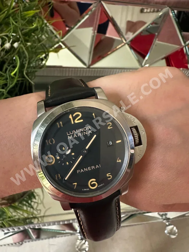 ساعات - بانيراي - ساعات ميكانيكية - أسود - ساعات رجالي