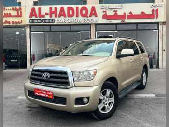 تويوتا  سكويا  2013  اوتوماتيك  340,000 كم  8 سلندر  دفع رباعي  اس يو في  ذهبي