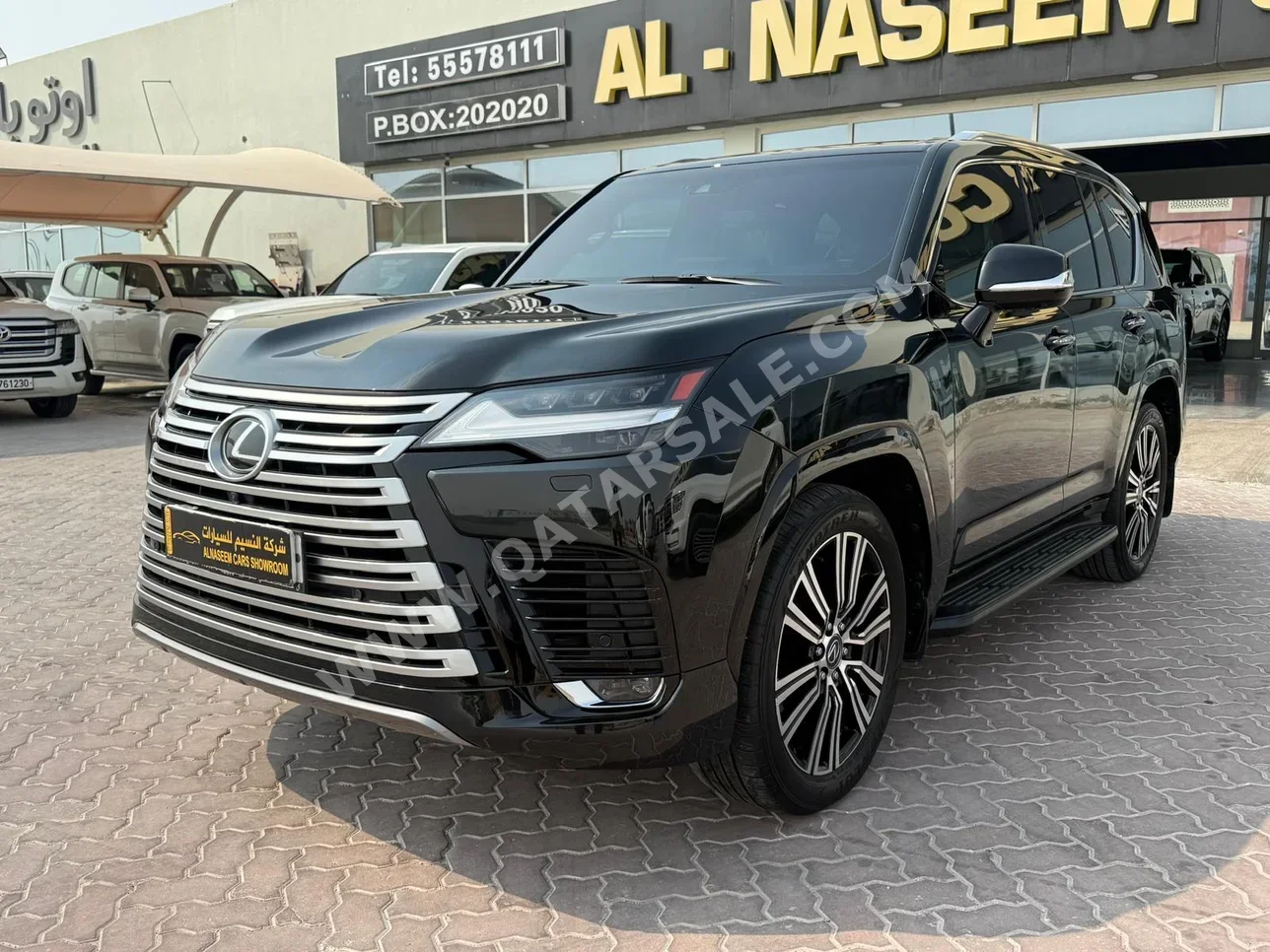 Lexus  LX  600 Luxury  2024  Automatic  37,000 Km  8 Cylinder  Four Wheel Drive (4WD)  SUV  Black  With Warranty