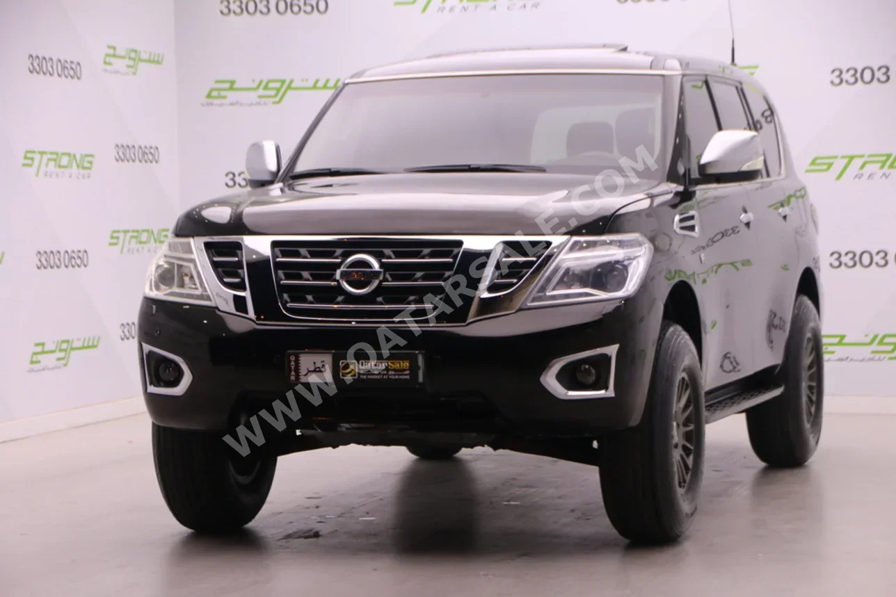 نيسان باترول اس اي 2016 اوتوماتيك 215,000 كم 8 سلندر دفع رباعي اس يو في أسود