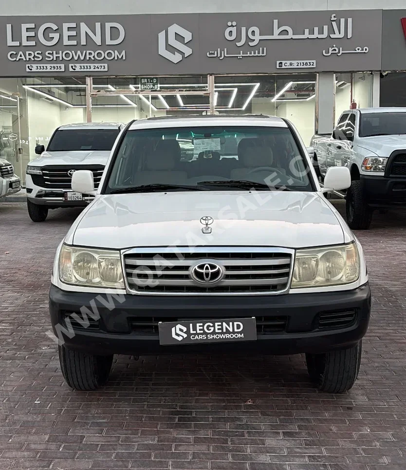 تويوتا لاند كروزر جي اكس 2004 اوتوماتيك 467,264 كم 6 سلندر دفع رباعي اس يو في أبيض