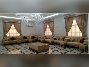 الأرائك والكنب والكراسي كنبة زاوية - مخمل - اللون البيج