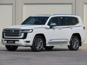 تويوتا لاند كروزر في اكس ار توين توربو 2024 اوتوماتيك 9,900 كم 6 سلندر دفع رباعي اس يو في أبيض تحت الضمان