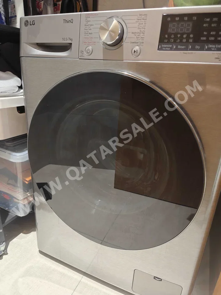 Washers & Dryers Sets LG / 10 Kg Stainless Steel Front Load Washer Electric