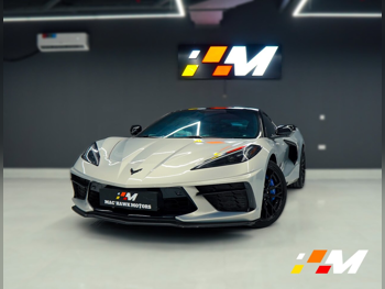 Chevrolet Corvette C8 70th Anniversary Edition 2023 Automatic 21,000 Km 8 Cylinder Rear Wheel Drive (RWD) Coupe / Sport Silver With Warranty