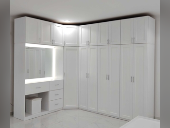 خزائن ودواليب الملابس والزينة - دوحة فيرنيتشر  - خزائن  - أبيض