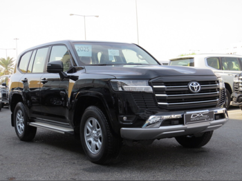 تويوتا لاند كروزر جي اكس 2025 اوتوماتيك 0 كم 6 سلندر دفع رباعي اس يو في أسود تحت الضمان