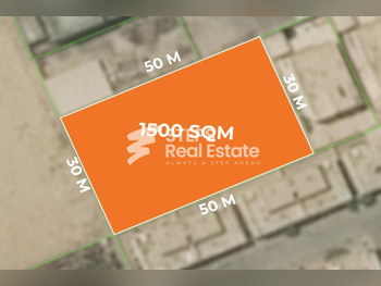 Lands For Sale in Umm Salal  - Umm Salal Ali  -Area Size 1,500 Square Meter