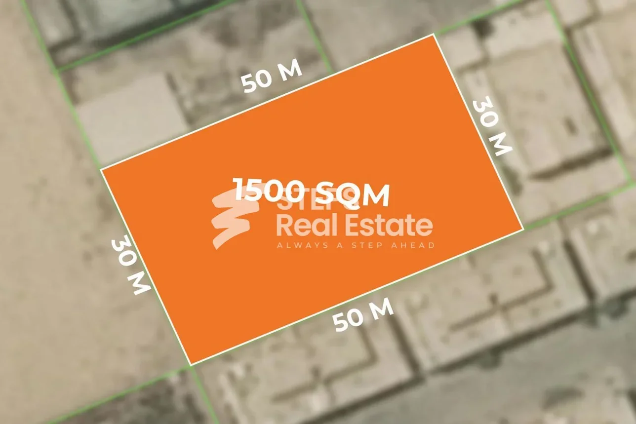 Lands For Sale in Umm Salal  - Umm Salal Ali  -Area Size 1,500 Square Meter