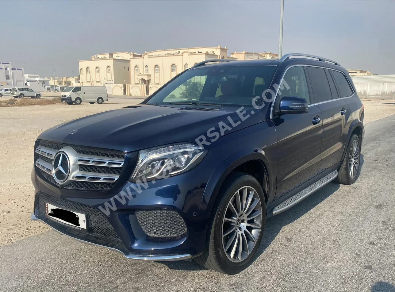 Mercedes-Benz GLS 500 2018 Automatic 92,000 Km 8 Cylinder Four Wheel Drive (4WD) SUV Dark Blue