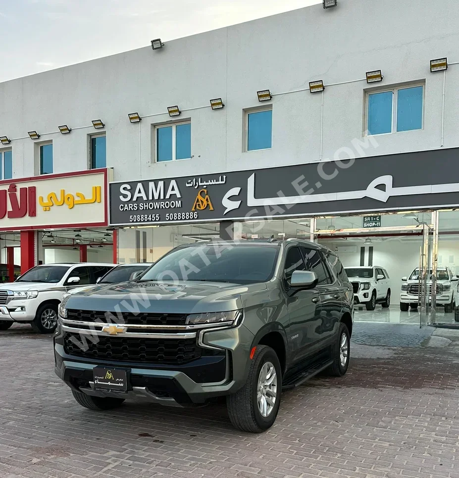 Chevrolet Tahoe LT 2023 Automatic 60,000 Km 8 Cylinder Four Wheel Drive (4WD) SUV Olive Green With Warranty