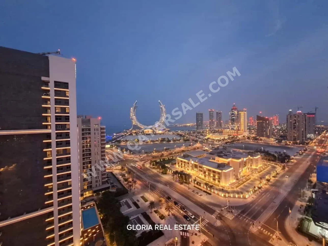 1 غرف نوم  شقة  للايجار  في لوسيل -  منطقة المارينا  مفروشة بالكامل