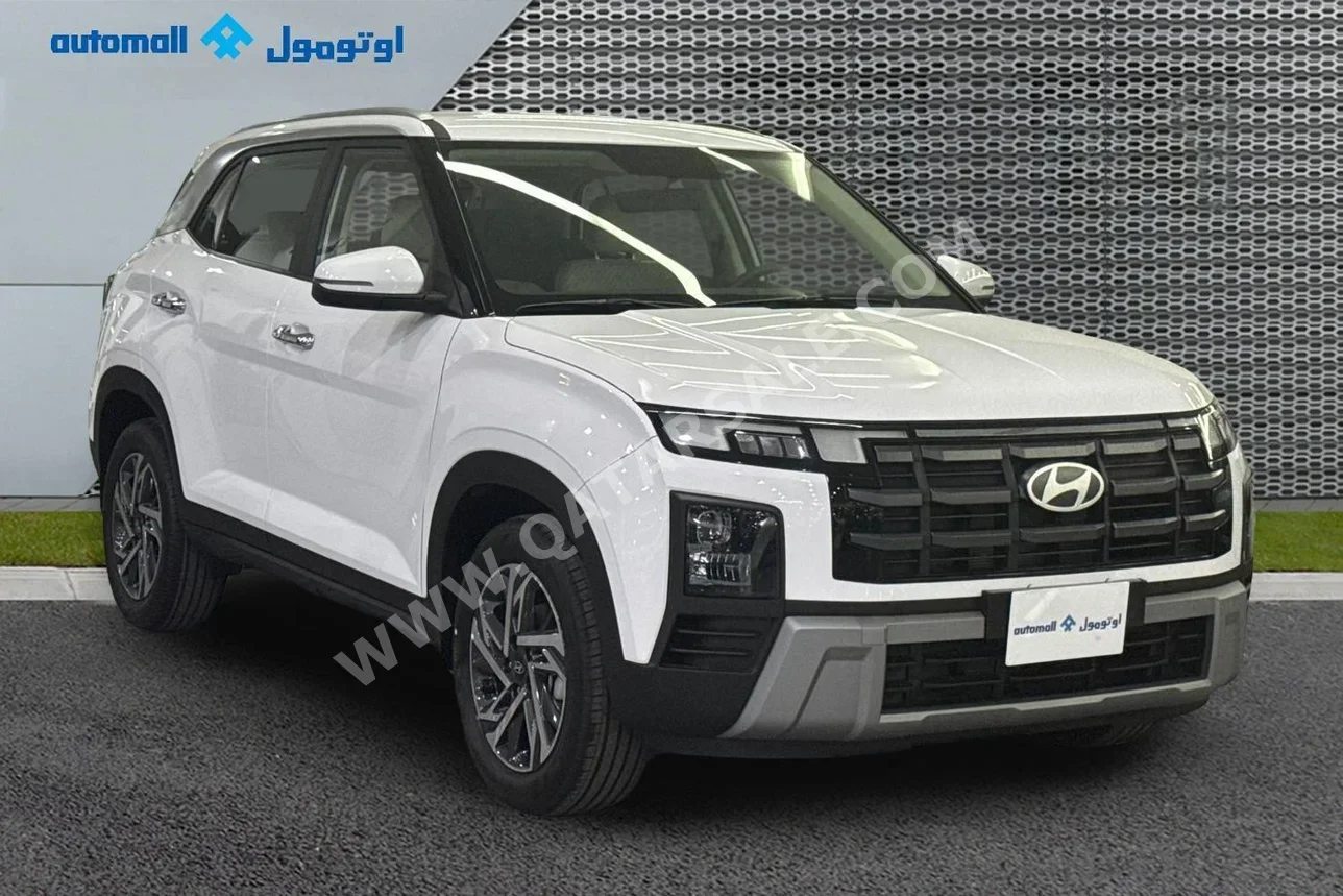 هيونداي كريتا 2026 اوتوماتيك 560 كم 4 سلندر سحب امامي اس يو في أبيض تحت الضمان