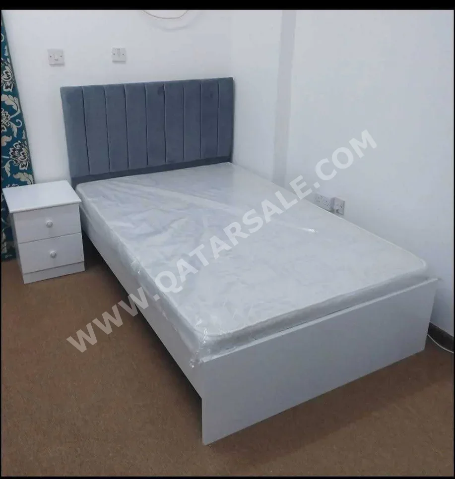 Beds - Lifestyle - Twin - Green - Mattress Included - With Bedside Table