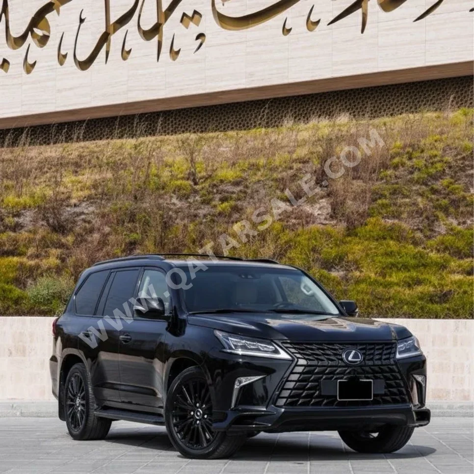 لكزس ال اكس 570 اس بلاك ايديشن 2019 اوتوماتيك 93,000 كم 8 سلندر دفع رباعي اس يو في أسود تحت الضمان