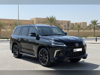 لكزس ال اكس 570 اس بلاك ايديشن 2019 اوتوماتيك 100,000 كم 8 سلندر دفع رباعي اس يو في أسود تحت الضمان