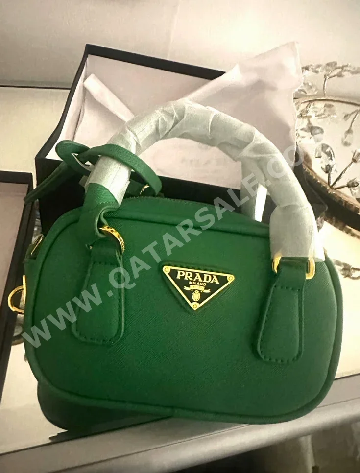 Purses  - Prada  - Green  - Faux Leather  - For Women