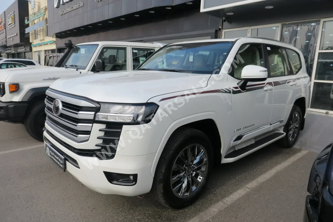 تويوتا لاند كروزر جي اكس ار 2025 اوتوماتيك 0 كم 6 سلندر دفع رباعي اس يو في أبيض تحت الضمان