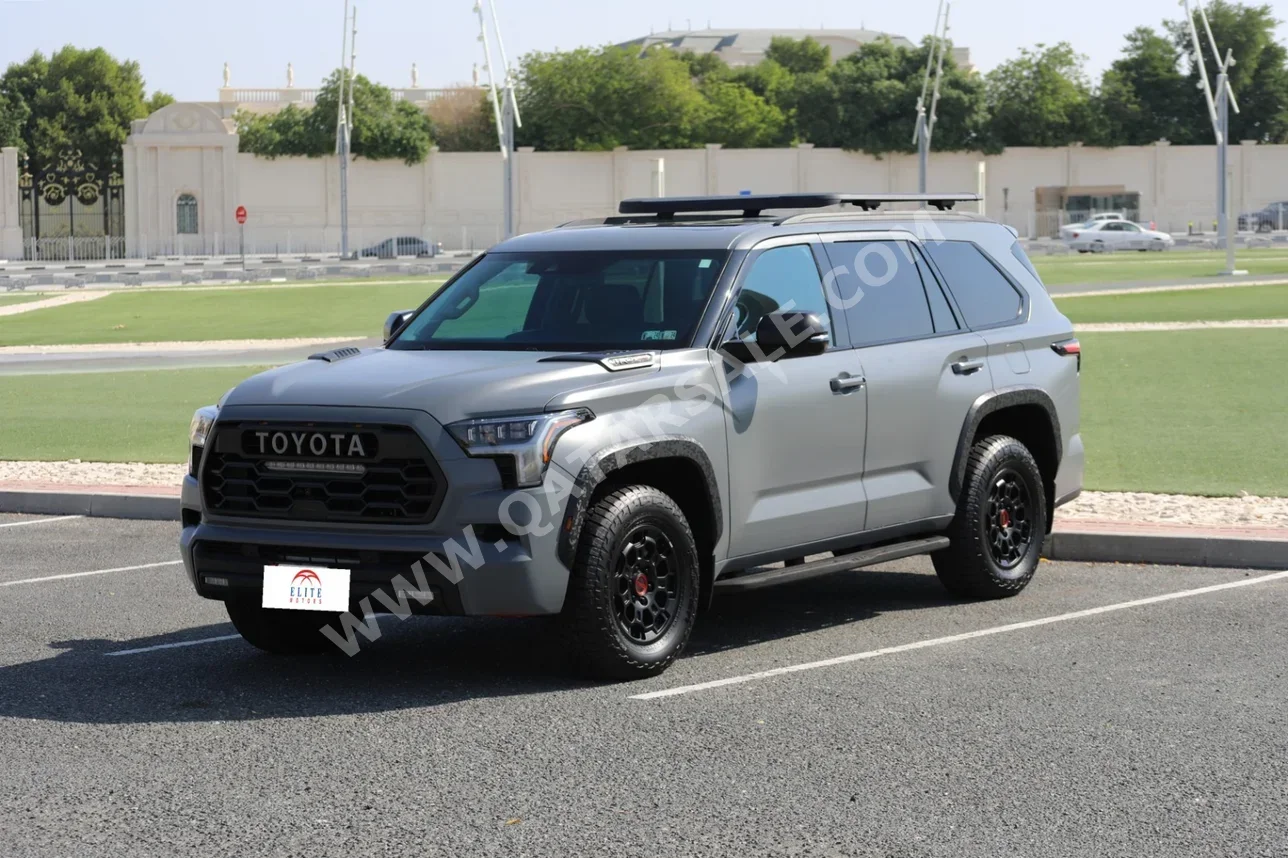 Toyota Sequoia TRD Pro 2023 Automatic 1,500 Km 6 Cylinder Four Wheel Drive (4WD) SUV Gray With Warranty