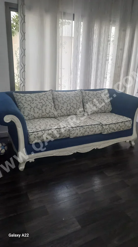 الأرائك والكنب والكراسي طقم كنب - أزرق