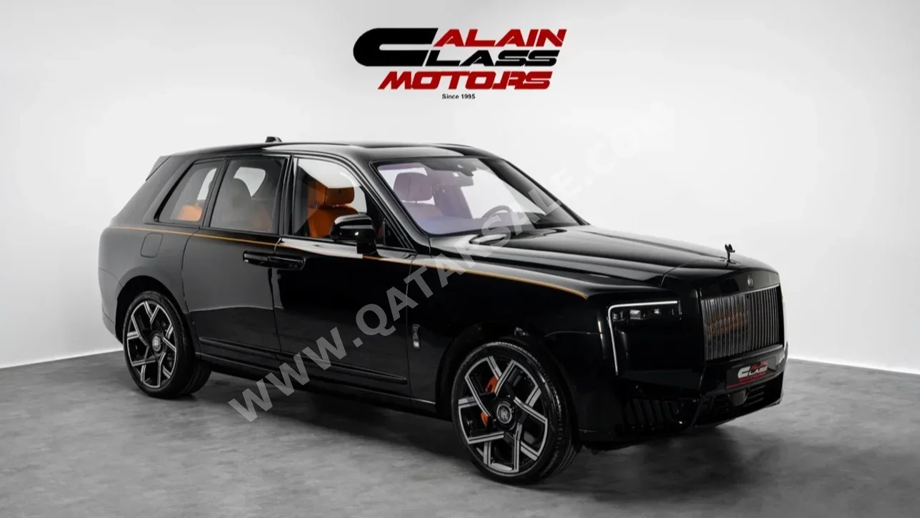 رولز - رويس كولينان بلاك بادج 2026 اوتوماتيك 45 كم 12 سلندر دفع كلي مستمر اس يو في أسود