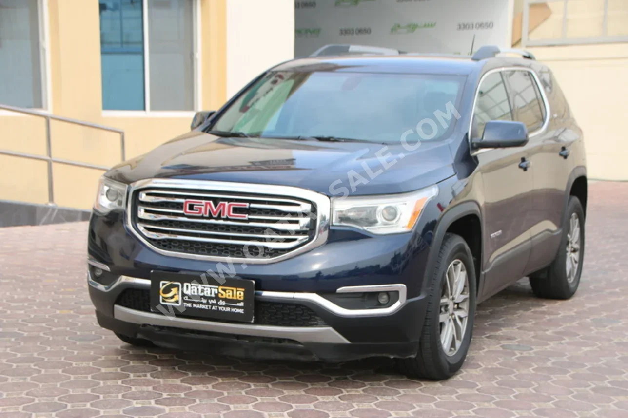 GMC Acadia SLE 2017 Automatic 124,000 Km 4 Cylinder Four Wheel Drive (4WD) SUV Dark Blue