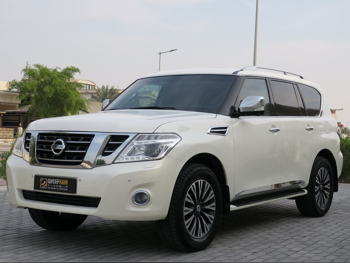 نيسان باترول بلاتنيوم 2017 اوتوماتيك 58,000 كم 6 سلندر دفع رباعي اس يو في أبيض