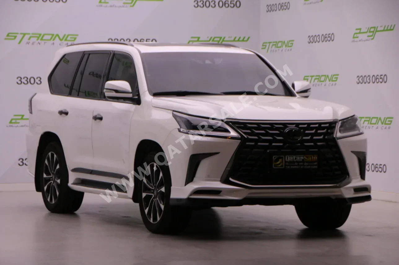 Lexus  LX  570 S Black Edition  2021  Automatic  139,000 Km  8 Cylinder  Four Wheel Drive (4WD)  SUV  White