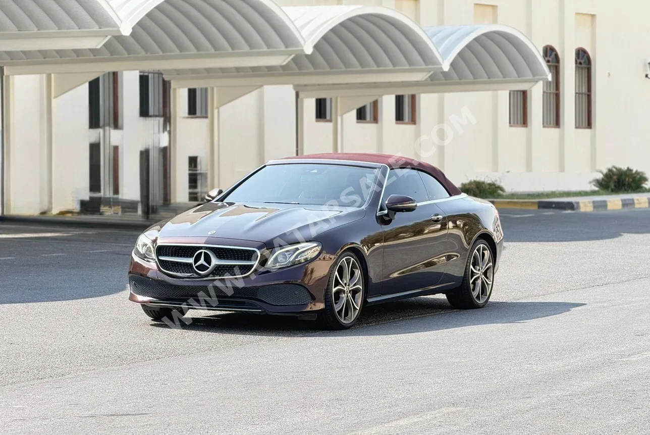 Mercedes-Benz  E-Class  300  2018  Automatic  74,000 Km  4 Cylinder  Rear Wheel Drive (RWD)  Convertible  Maroon