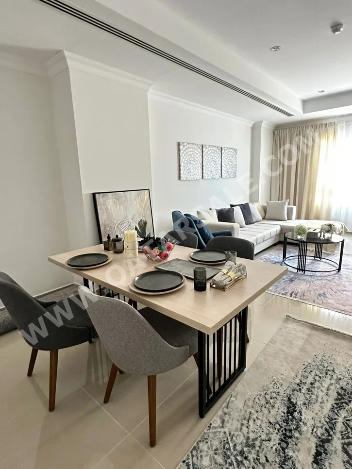 1 غرف نوم  شقة  للايجار  في الدوحة -  اللؤلؤة  مفروشة بالكامل