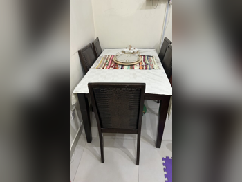 Dining Table with Chairs  - Black