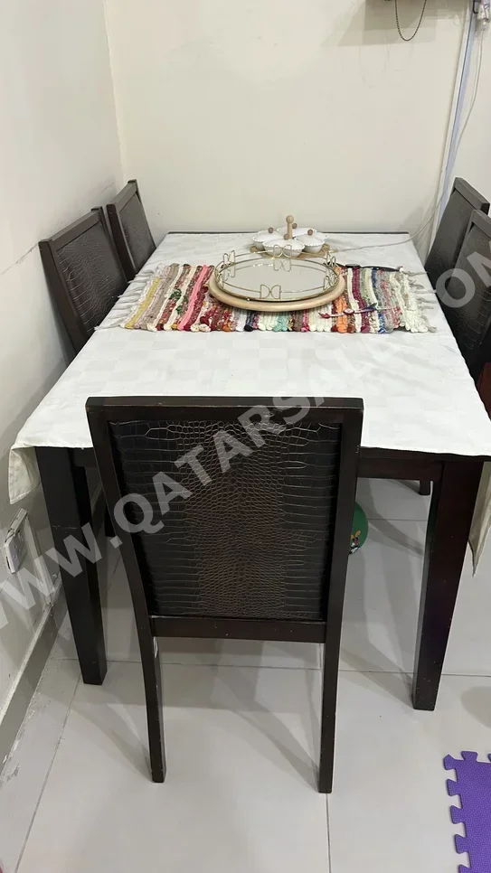 Dining Table with Chairs  - Black