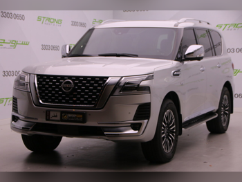 Nissan  Patrol  Platinum  2023  Automatic  29,000 Km  8 Cylinder  Four Wheel Drive (4WD)  SUV  Silver  With Warranty
