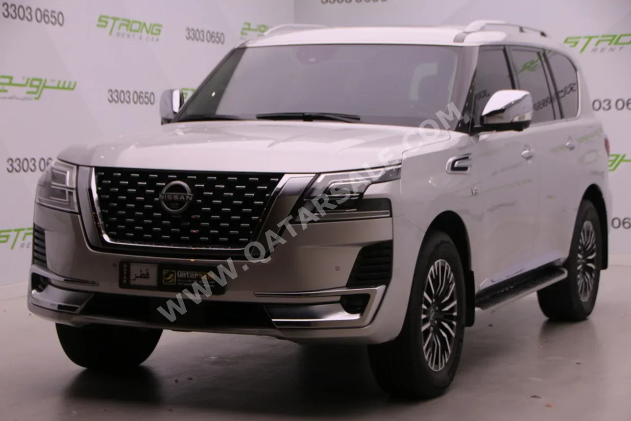 Nissan  Patrol  Platinum  2023  Automatic  29,000 Km  8 Cylinder  Four Wheel Drive (4WD)  SUV  Silver  With Warranty