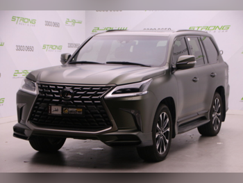 لكزس  ال اكس  570  2021  اوتوماتيك  48,000 كم  8 سلندر  دفع رباعي  اس يو في  أخضر زيتوني  تحت الضمان