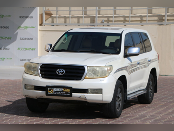 تويوتا لاند كروزر جي اكس ار 2008 اوتوماتيك 279,000 كم 8 سلندر دفع رباعي اس يو في أبيض