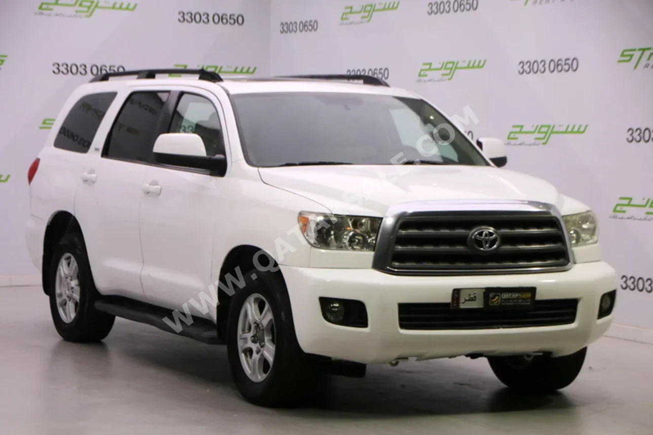Toyota  Sequoia  2013  Automatic  232,000 Km  8 Cylinder  Four Wheel Drive (4WD)  SUV  White